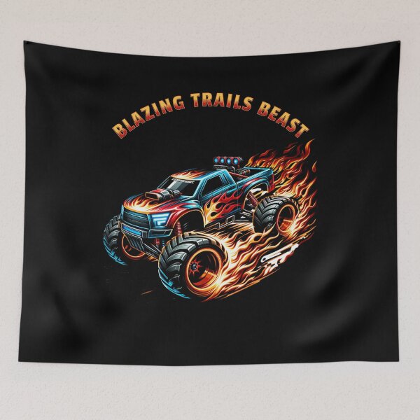 Item preview, Monster remote truck - Blazing trails beast - Monster Trucks Are My Jam designed and sold by JansenGS.