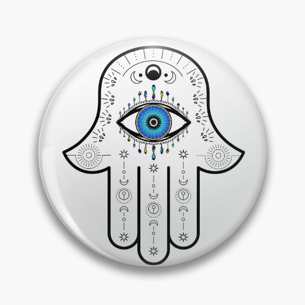 Item preview, Blue All Seeing Eye Hamsa Hand  designed and sold by hamsasoul.