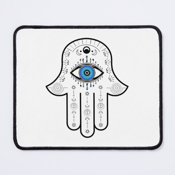 Item preview, Blue All Seeing Eye Hamsa Hand designed and sold by hamsasoul.
