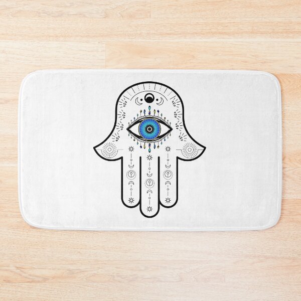 Item preview, Blue All Seeing Eye Hamsa Hand  designed and sold by hamsasoul.