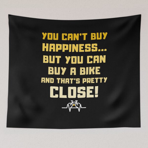 Item preview, You Can't Buy Happiness.. But You Can Buy A Bike! Cycling Humor designed and sold by DomTeesHaven.