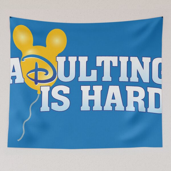 Item preview, Adulting is Hard (for Dark Backgrounds) designed and sold by cre8ivemlq.