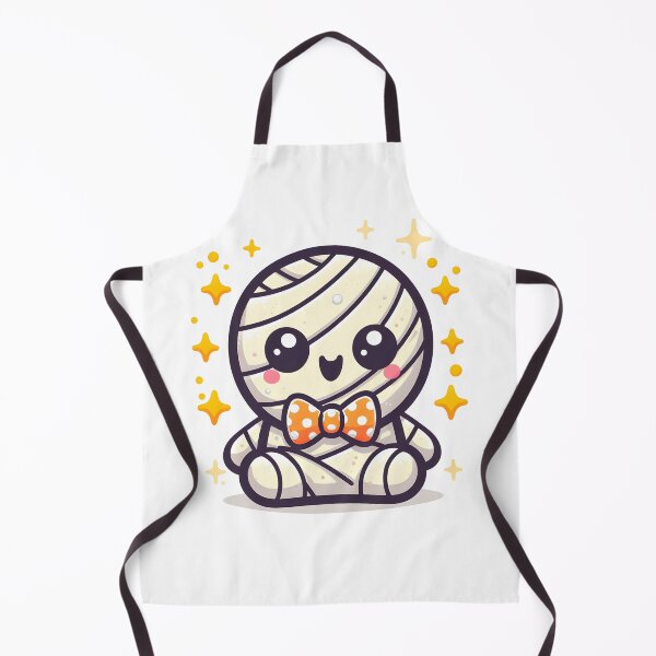 Item preview, Kawaii Effervescent Mummy Sitting With Polka Dot Bowtie designed and sold by CanvasCutie.
