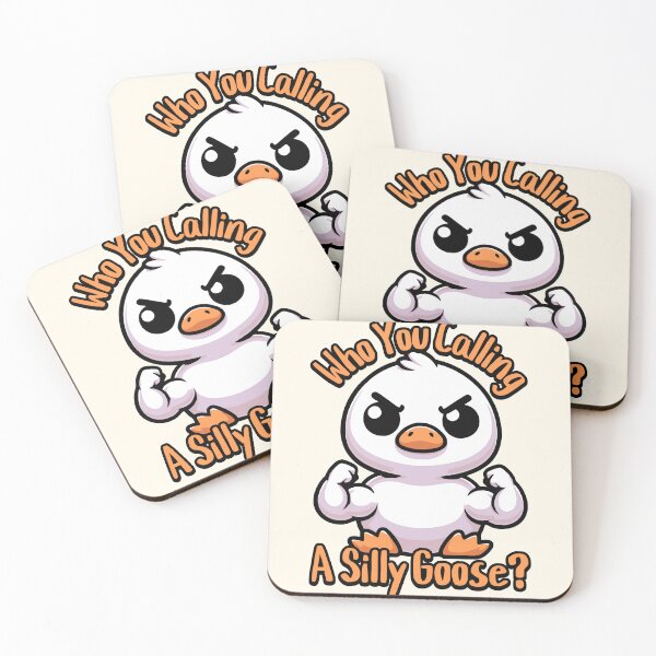 Item preview, Who You Calling Silly Goose! Cute Goose Pun designed and sold by PMCreative.