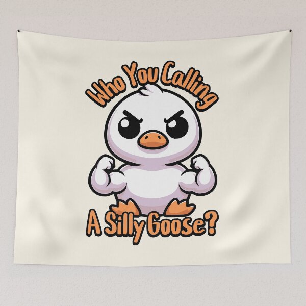Item preview, Who You Calling Silly Goose! Cute Goose Pun designed and sold by PMCreative.