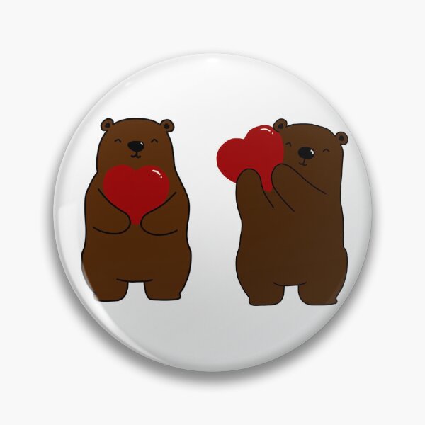 Item preview, Bears with hearts Valentines stickers designed and sold by ruelia.