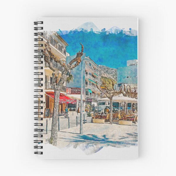 Item preview, Puerto Pollensa Mallorca Watercolour Effect designed and sold by GG WALL ART.