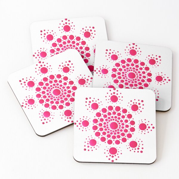 Item preview, Pink Dot Mandala Flower designed and sold by Cardiff Creative.