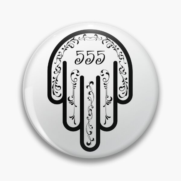 Item preview, 555 Angel Number Hamsa hand designed and sold by hamsasoul.