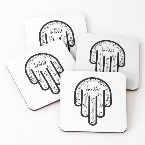 Item preview, 555 Angel Number Hamsa hand designed and sold by hamsasoul.