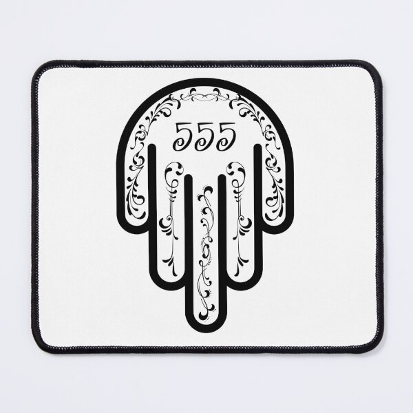 Item preview, 555 Angel Number Hamsa hand designed and sold by hamsasoul.