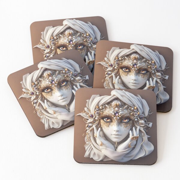 Item preview, Porcelain Mask Wall Art  designed and sold by ki-mer-a.
