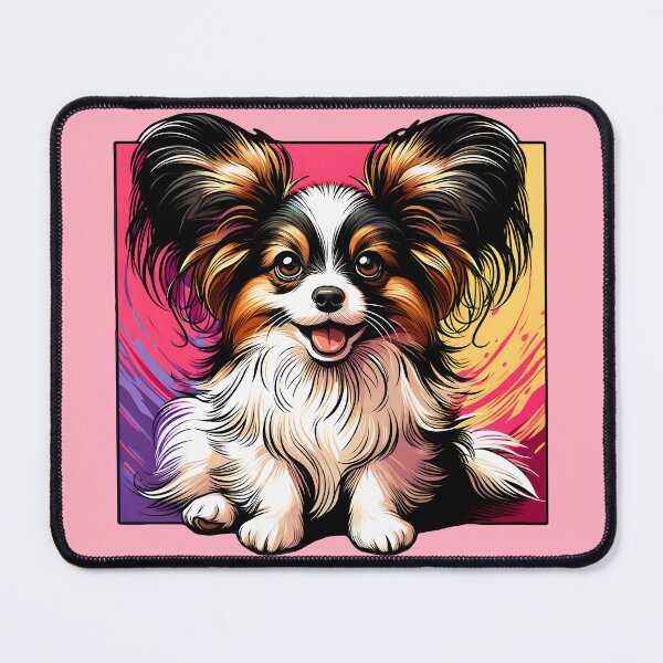 Item preview, Vibrant cute Papillon Dog Art | Colorful dog Illustration designed and sold by Unitepeople.