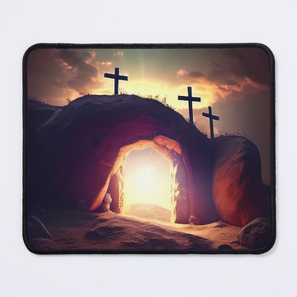 Item preview, Easter - Open Tomb with Three Crosses designed and sold by BudBrown.