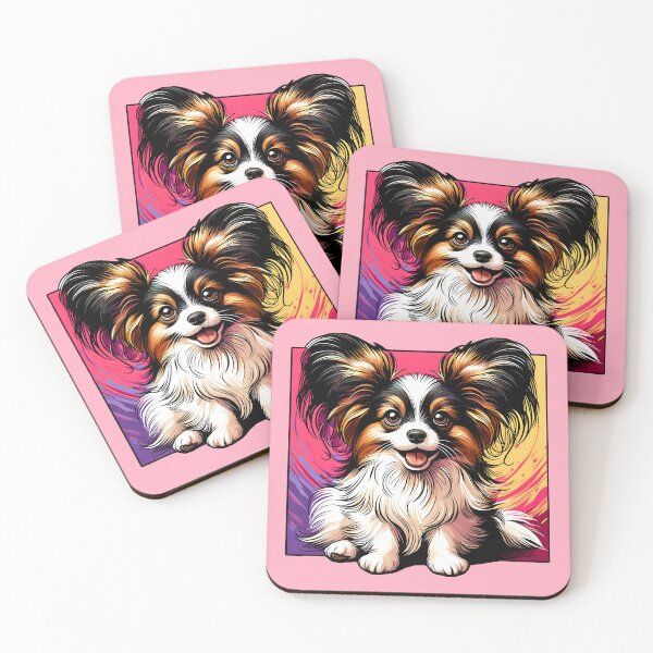 Item preview, Vibrant cute Papillon Dog Art | Colorful dog Illustration designed and sold by Unitepeople.