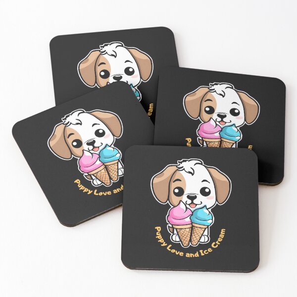 Item preview, Puppy Love and Ice Cream designed and sold by SyTcreations.