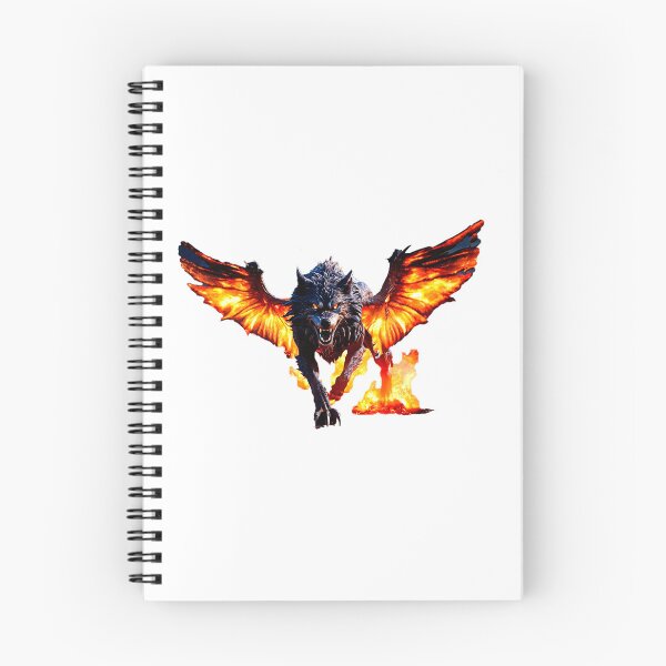 Item preview, The Great Wolf of Fire designed and sold by OnlyClassicArt.