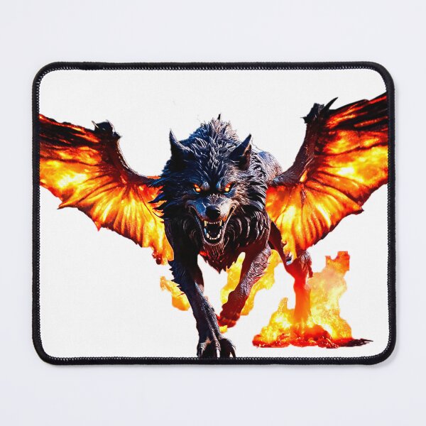 Item preview, The Great Wolf of Fire designed and sold by OnlyClassicArt.
