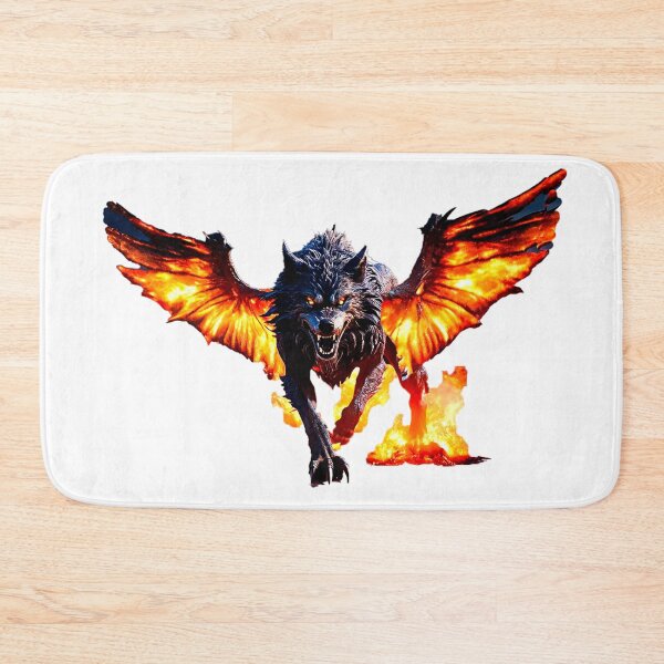 Item preview, The Great Wolf of Fire designed and sold by OnlyClassicArt.