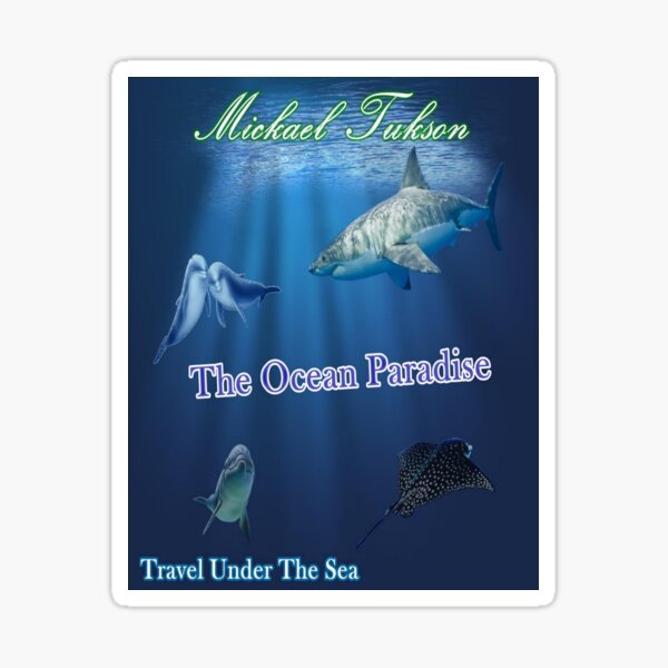 The Ocean Paradise vertical Sticker