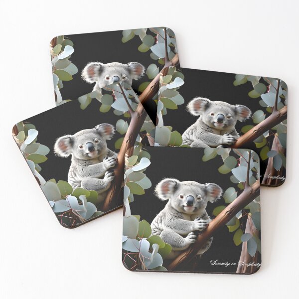 Item preview, Peaceful Koala in Serene Repose in a Eucalyptus Tree designed and sold by AspirationalArt.
