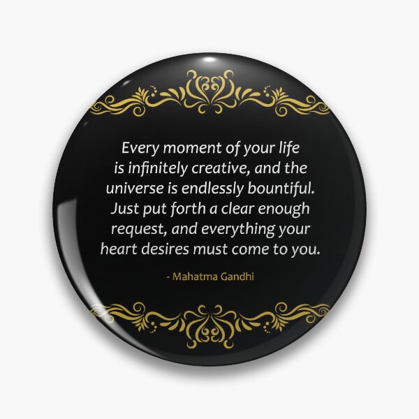 Item preview, Mahatma Gandhi Quote Endlessly bountiful Universe designed and sold by paragonDesign28.