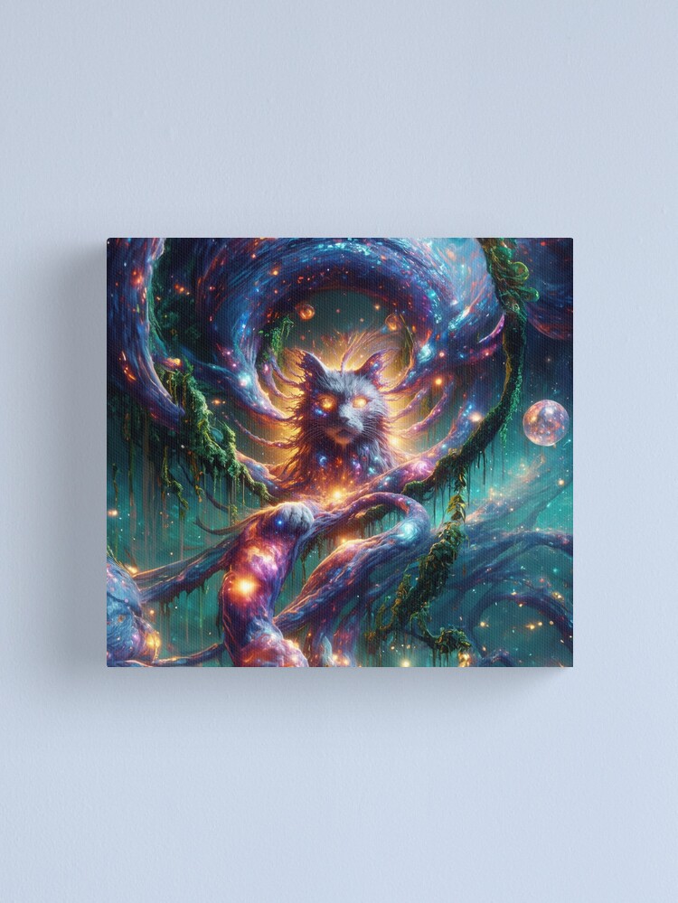 Thumbnail 2 of 3, Canvas Print, Ayahuasca Dreamer designed and sold by thomasdatt.