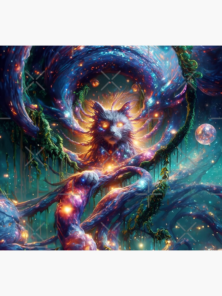 Thumbnail 3 of 3, Canvas Print, Ayahuasca Dreamer designed and sold by thomasdatt.