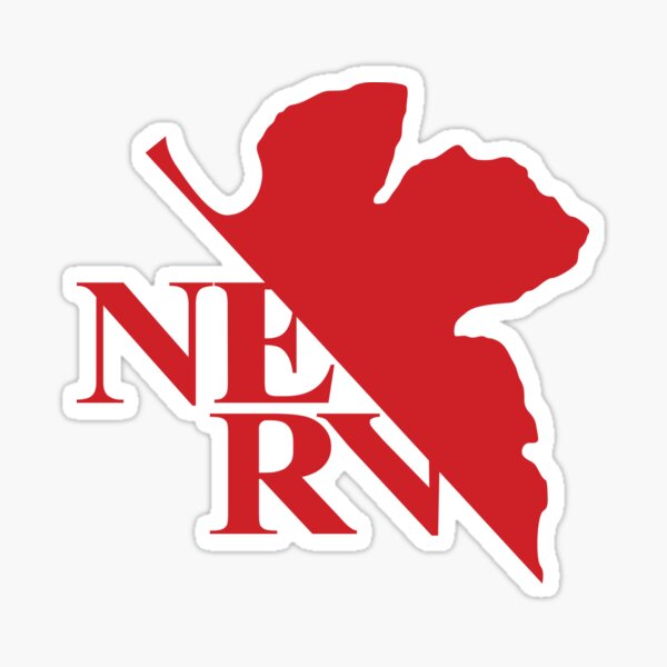 Vista previa del artículo con la obra «Logotipo de NERV (reconstrucciones): sin eslogan», diseñado y vendido por Halfoun.