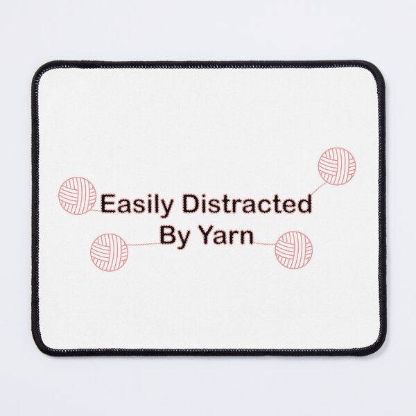 Item preview, Easily Distracted by Yarn Pink and Black designed and sold by ValeriesGallery.