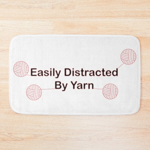 Item preview, Easily Distracted by Yarn Pink and Black designed and sold by ValeriesGallery.