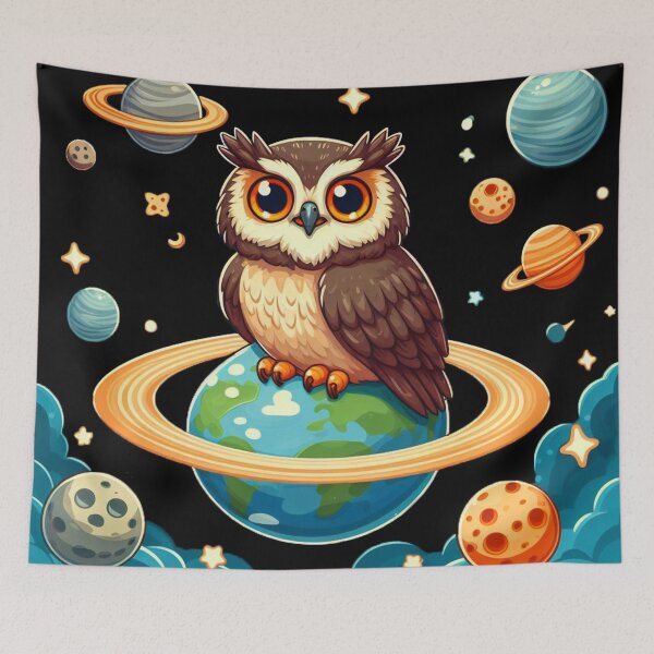 Item preview, Cosmic Eurasian Eagle Owl designed and sold by Echonn.