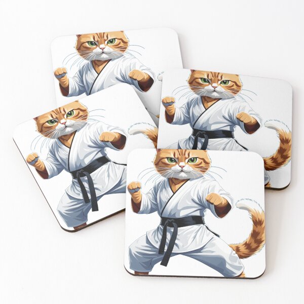 Item preview, Karate Kitty designed and sold by Raging Woody Designs.