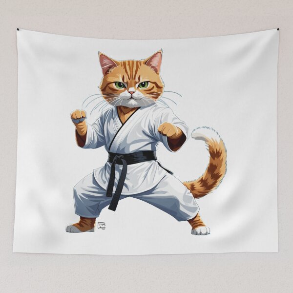 Item preview, Karate Kitty designed and sold by Raging Woody Designs.