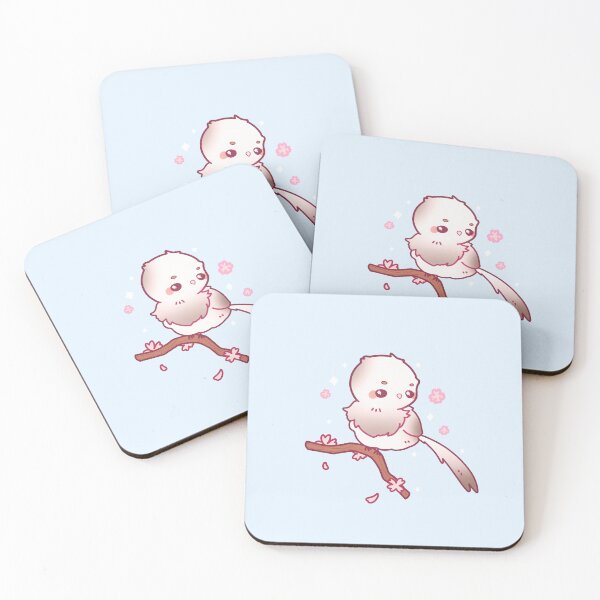 Item preview, Chibi Bird Blossom Art Print designed and sold by Unmeiartist.