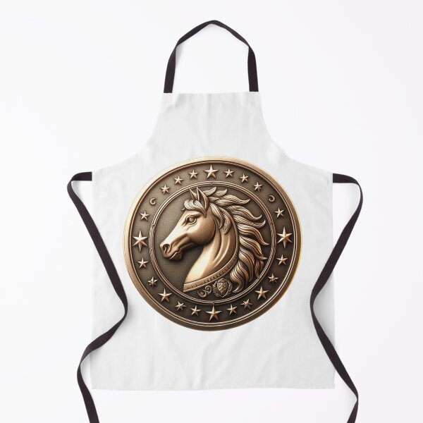Item preview, HORSE SHIELD - WHITE designed and sold by Marlon Oseguera.