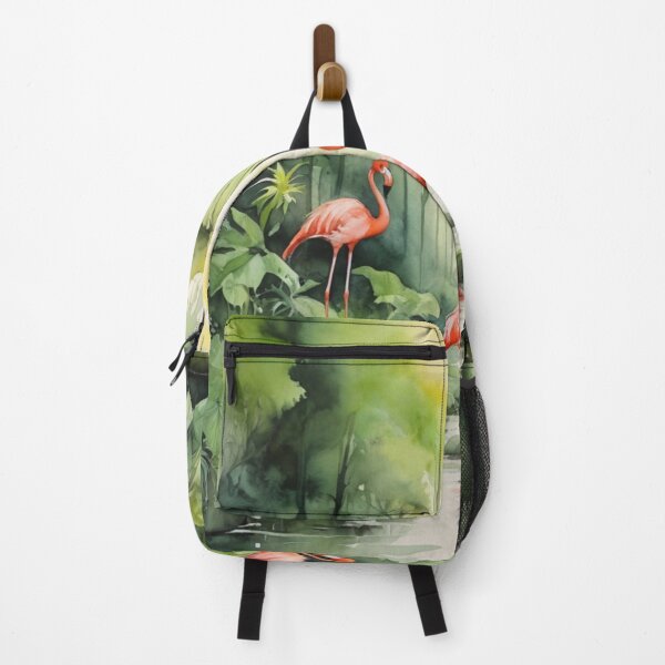 Item preview, Flamingos watercolor painting designed and sold by shokA Design.
