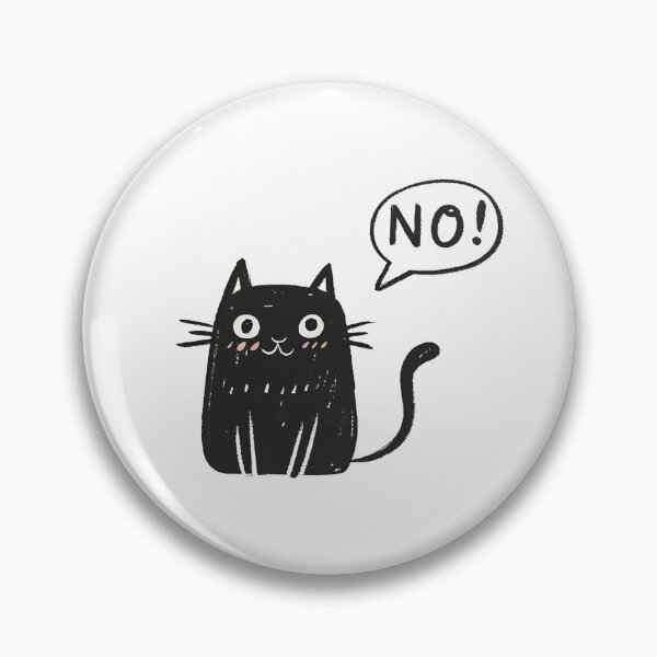 Item preview, Negatory Kitty: The Feline Who Knows Its Mind designed and sold by GL!TCH LAB.