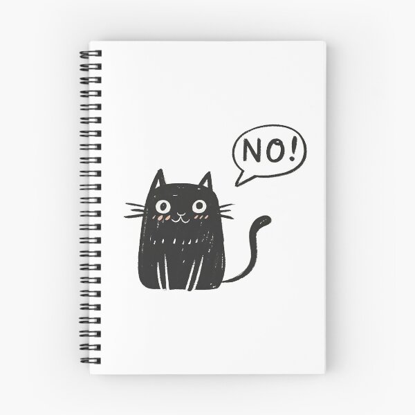 Item preview, Negatory Kitty: The Feline Who Knows Its Mind designed and sold by GL!TCH LAB.