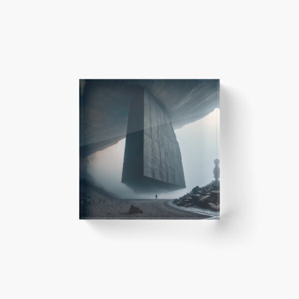 Item preview, Lost in the depths of time, the man makes his way through the dark cavern towards the towering structure looming in the distance designed and sold by petrovk.