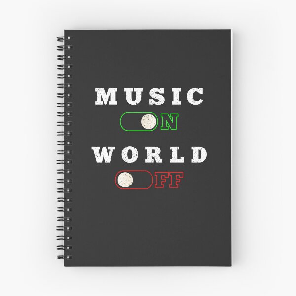 Item preview, Music on World Off Funny Music Lovers for Men and Women -  designed and sold by PurpleLoveStore.