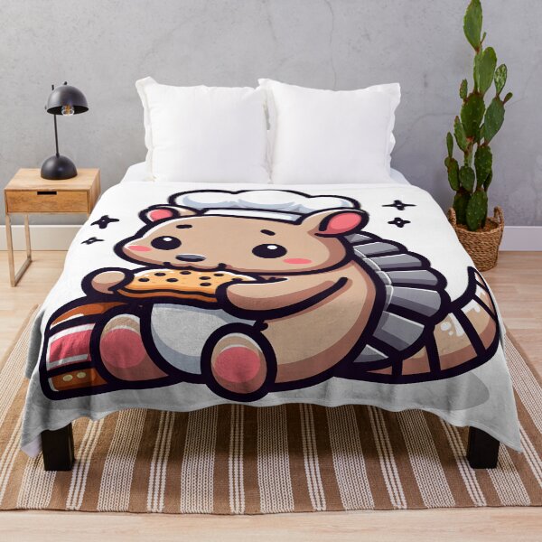 Item preview, Kawaii Armadillo With Chef'S Hat designed and sold by CanvasCutie.