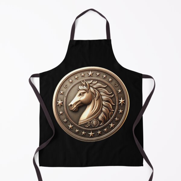 Item preview, HORSE SHIELD - BLACK designed and sold by Marlon Oseguera.