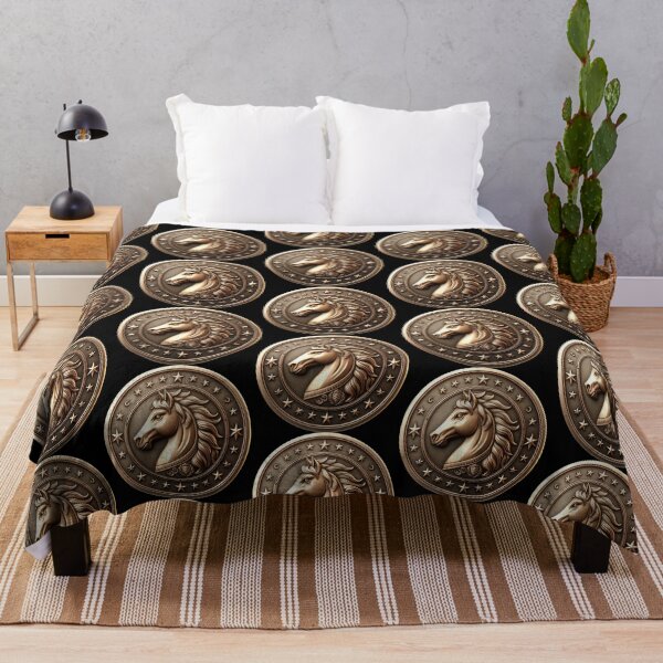 Item preview, HORSE SHIELD - BLACK designed and sold by Marlon Oseguera.
