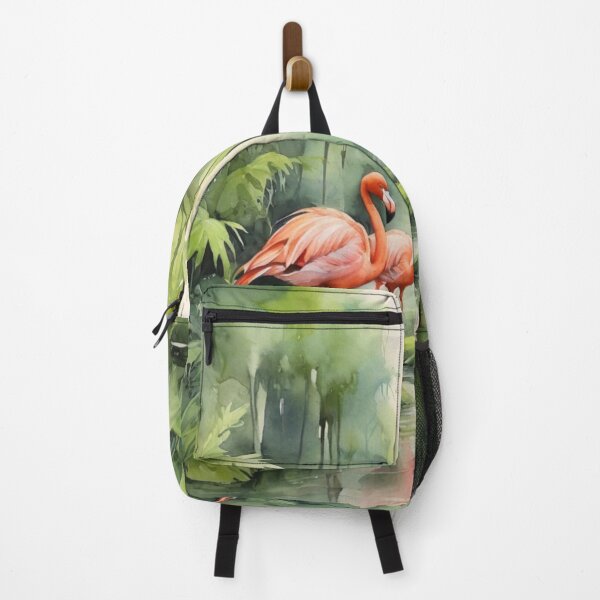 Item preview, Flamingos watercolor painting designed and sold by shokA Design.