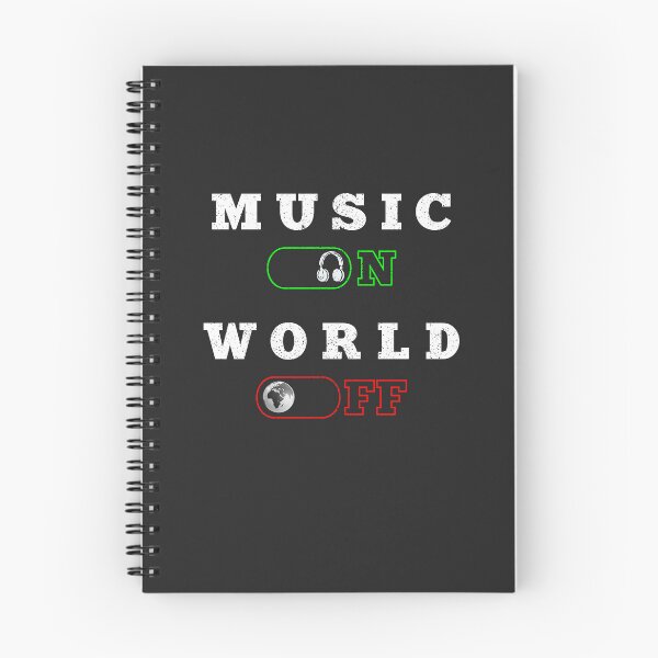 Item preview, Music on World Off Funny Music Lovers for Men and Women -  designed and sold by PurpleLoveStore.