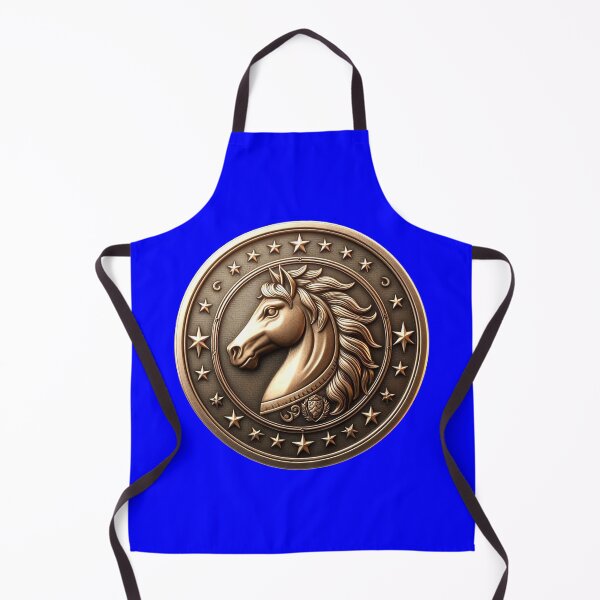 Item preview, HORSE SHIELD - #0000FF designed and sold by Marlon Oseguera.