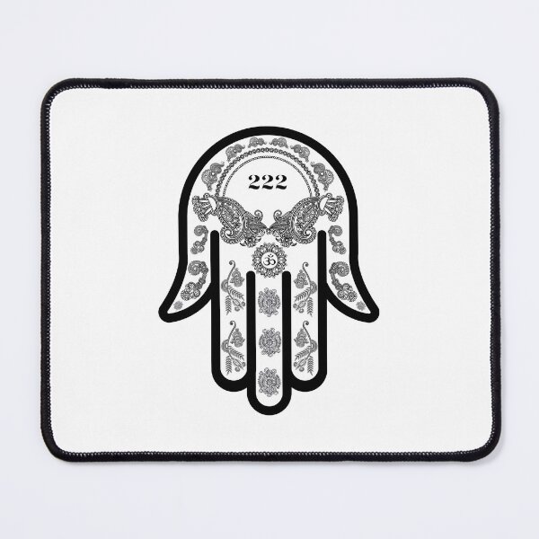 Item preview, 222 Angel Number Hamsa Hand designed and sold by hamsasoul.