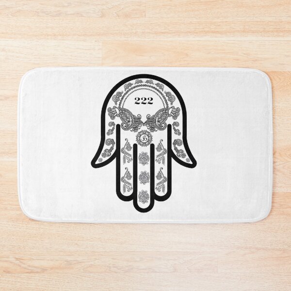 Item preview, 222 Angel Number Hamsa Hand designed and sold by hamsasoul.