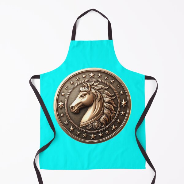 Item preview, HORSE SHIELD - #00FFFF designed and sold by Marlon Oseguera.